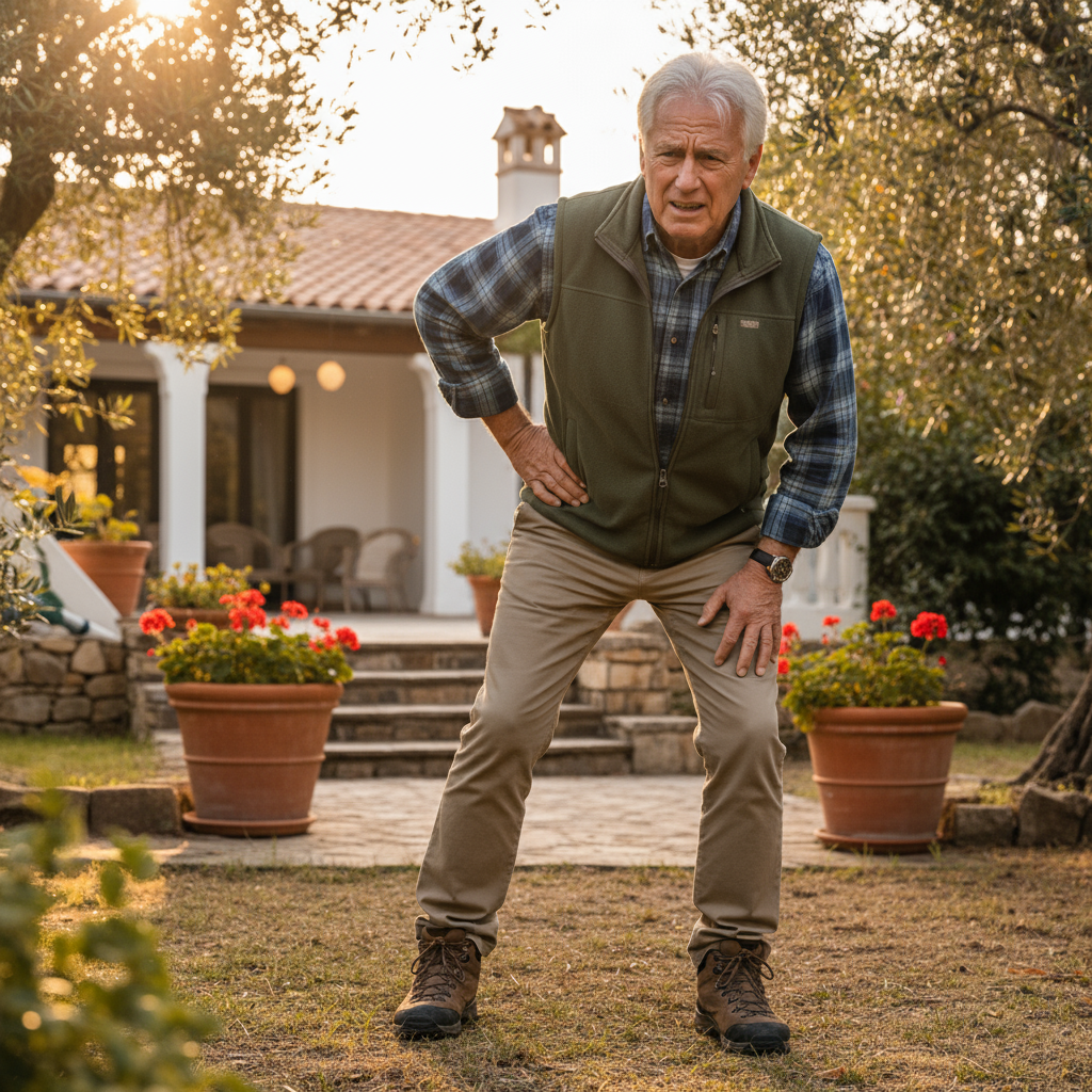 Klaus M. mit Hüftschmerzen